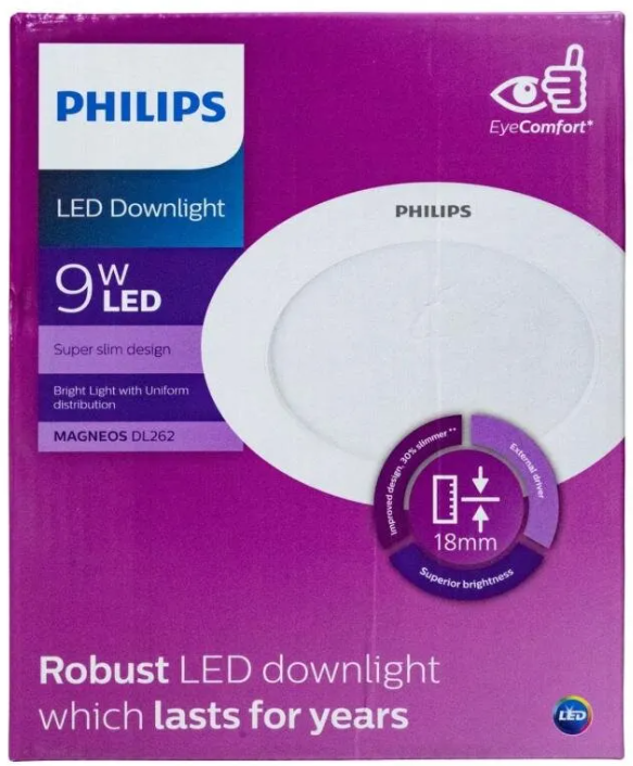 PHILIPS LED Downlight Super slim MAGNEOS DL262 หน้ากลม