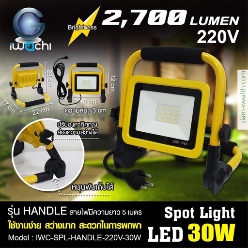 iwachi สปอร์ตไลท์ รุ่น HANDLE