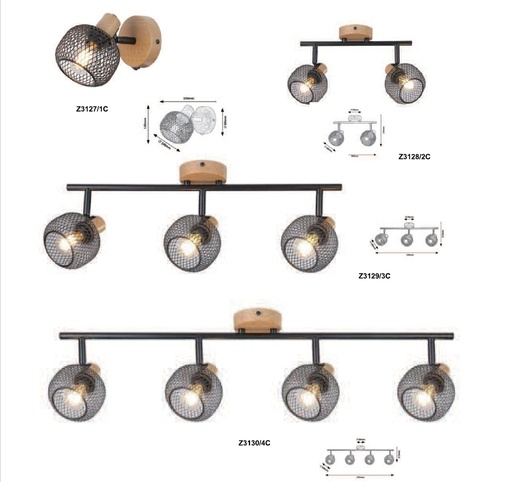 [Z3127/4C] Fitting Decoration Lamp Grendel Z3127/4C
