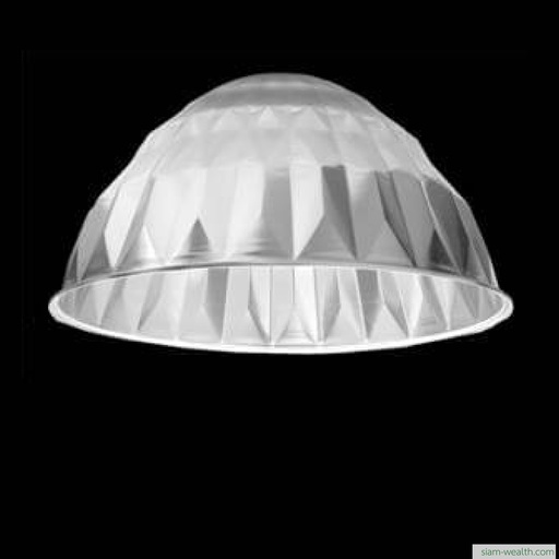 โคมฝาชีลายเพชร 22 นิ้ว ฝาครอบอะคริลิก (โคมเปล่า)