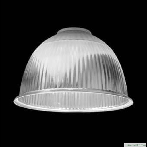 โคมฝาชีลายมะเฟือง 19 นิ้ว มีกระจก (โคมเปล่าเพิ่มหลอด)