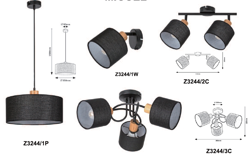 Fitting Decoration Lamp Miguel Z3244/2C