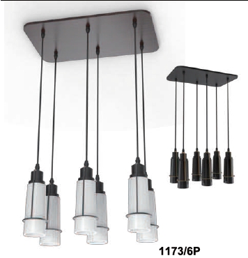 [1173/6P] Fitting Decoration Lamp Cream 1173/6p