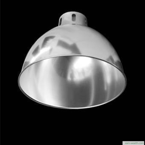 โคมฝาชีลายปัดเงา 18 นิ้ว ไม่มีกระจก (โคมเปล่าเพิ่มหลอด)